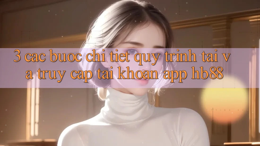 3. Các bước Chi Tiết Quy Trình Tải Và Truy cập tài khoản App HB88 3. Các bước Chi Tiết Quy Trình Tải Và Truy cập tài khoản App HB88