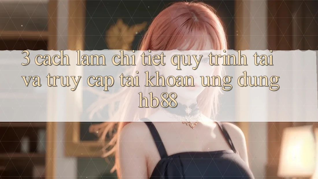 3. Cách làm Chi Tiết Quy Trình Tải Và Truy cập tài khoản Ứng Dụng HB88 3. Cách làm Chi Tiết Quy Trình Tải Và Truy cập tài khoản Ứng Dụng HB88