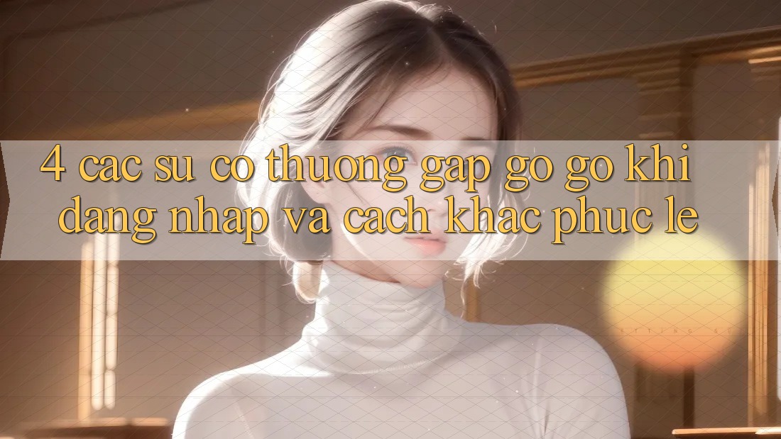 4. Các Sự Cố Thường Gặp gỡ gỡ Khi Đăng Nhập Và Cách Khắc Phục Lẹ 4. Các Sự Cố Thường Gặp gỡ gỡ Khi Đăng Nhập Và Cách Khắc Phục Lẹ