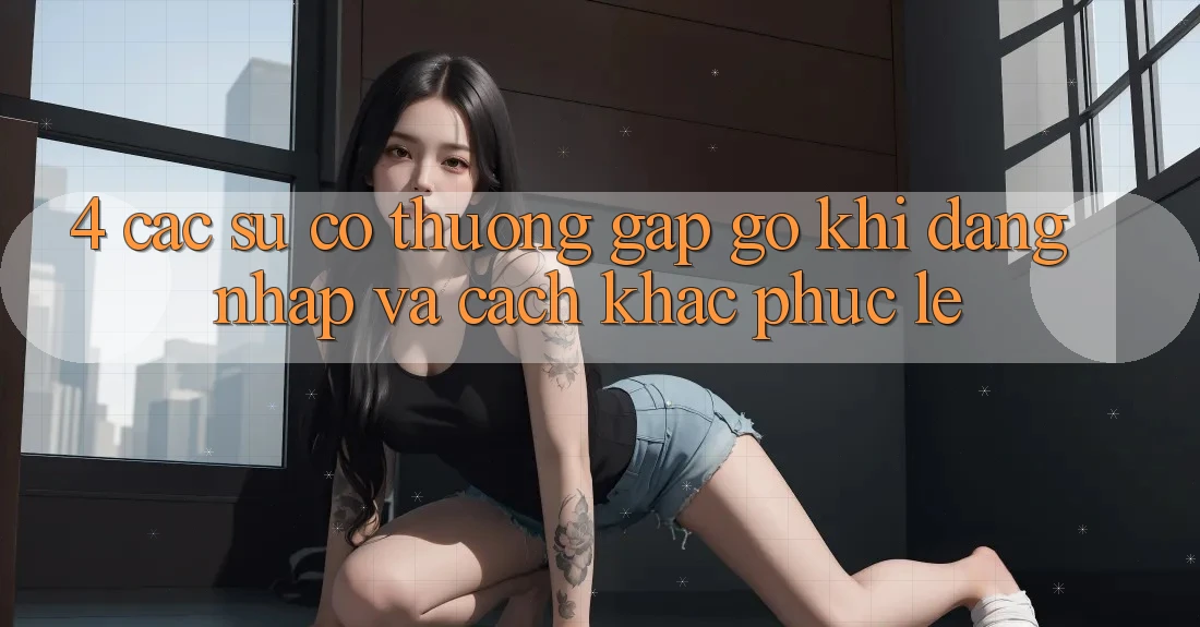 4. Các Sự Cố Thường Gặp gỡ Khi Đăng Nhập Và Cách Khắc Phục Lẹ 4. Các Sự Cố Thường Gặp gỡ Khi Đăng Nhập Và Cách Khắc Phục Lẹ