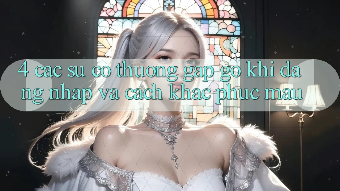 4. Các Sự Cố Thường Gặp gỡ Khi Đăng nhập Và Cách Khắc Phục Mau 4. Các Sự Cố Thường Gặp gỡ Khi Đăng nhập Và Cách Khắc Phục Mau