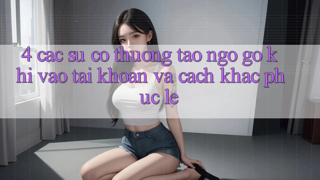 4. Các Sự Cố Thường Tao ngộ gỡ Khi Vào tài khoản Và Cách Khắc Phục Lẹ 4. Các Sự Cố Thường Tao ngộ gỡ Khi Vào tài khoản Và Cách Khắc Phục Lẹ