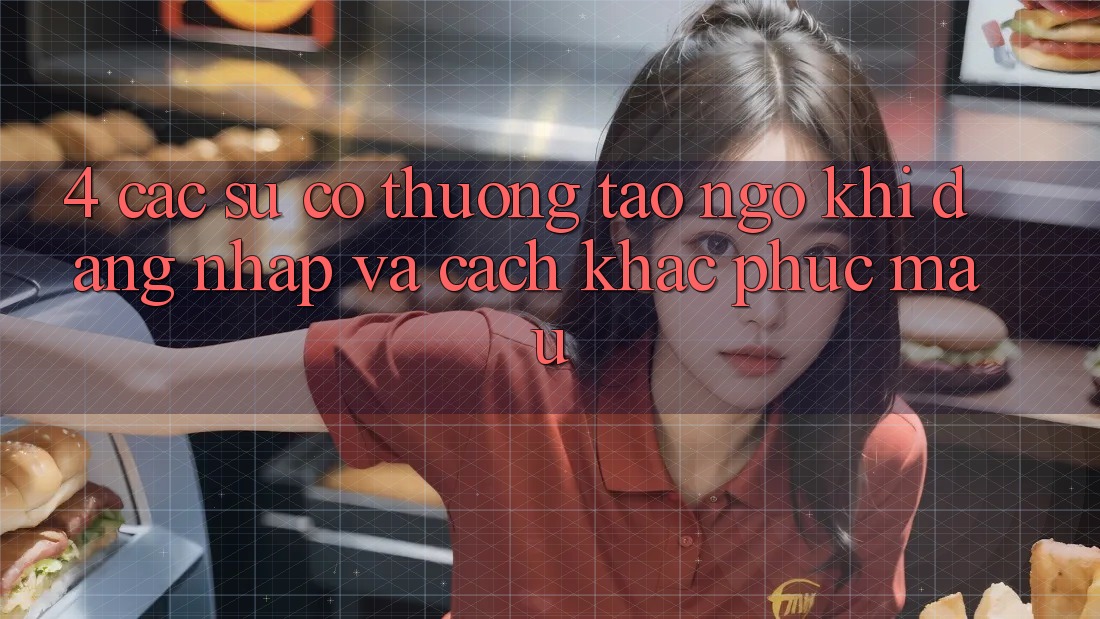 4. Các Sự Cố Thường Tao ngộ Khi Đăng Nhập Và Cách Khắc Phục Mau 4. Các Sự Cố Thường Tao ngộ Khi Đăng Nhập Và Cách Khắc Phục Mau