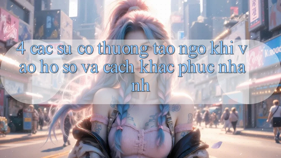 4. Các Sự Cố Thường Tao ngộ Khi Vào hồ sơ Và Cách Khắc Phục Nhanh 4. Các Sự Cố Thường Tao ngộ Khi Vào hồ sơ Và Cách Khắc Phục Nhanh