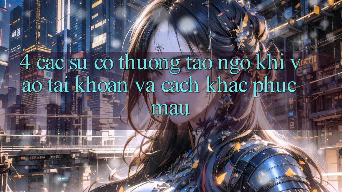 4. Các Sự Cố Thường Tao ngộ Khi Vào tài khoản Và Cách Khắc Phục Mau