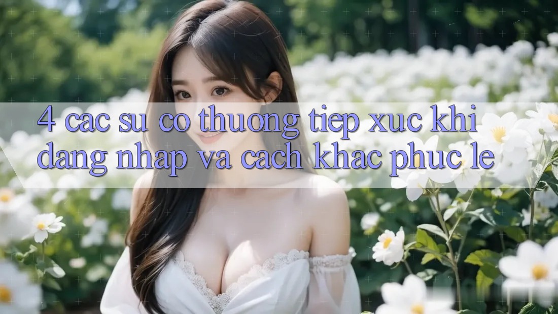 4. Các Sự Cố Thường Tiếp xúc Khi Đăng Nhập Và Cách Khắc Phục Lẹ 4. Các Sự Cố Thường Tiếp xúc Khi Đăng Nhập Và Cách Khắc Phục Lẹ