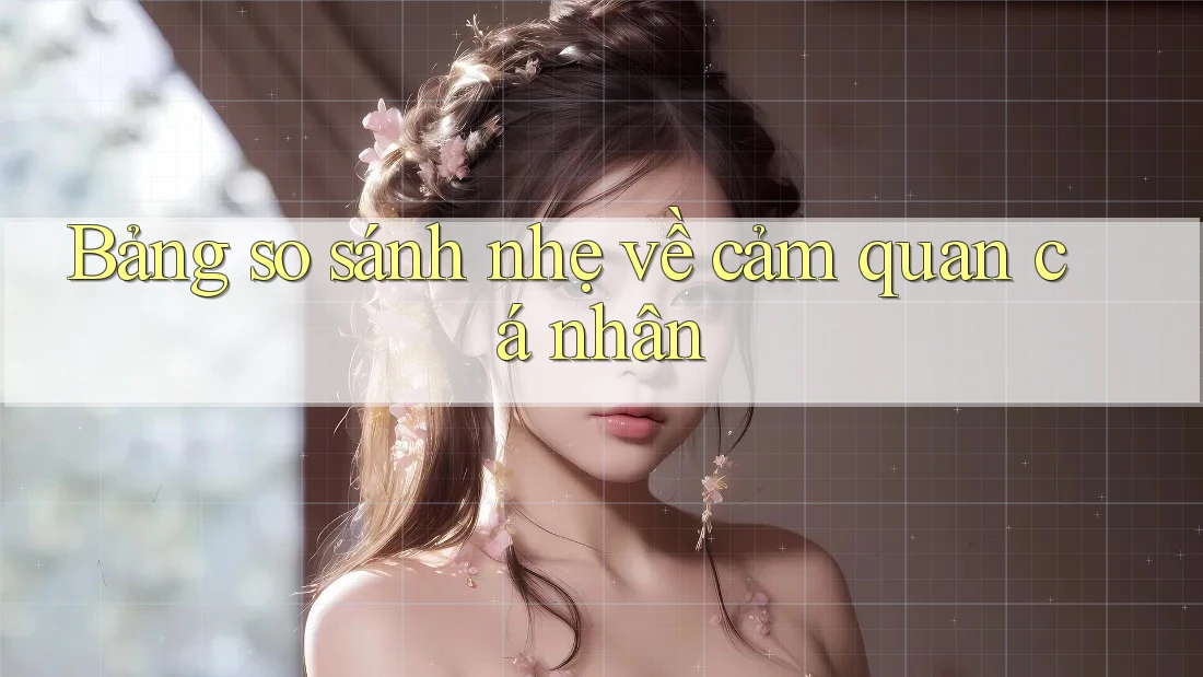Bảng so sánh nhẹ về cảm quan cá nhân