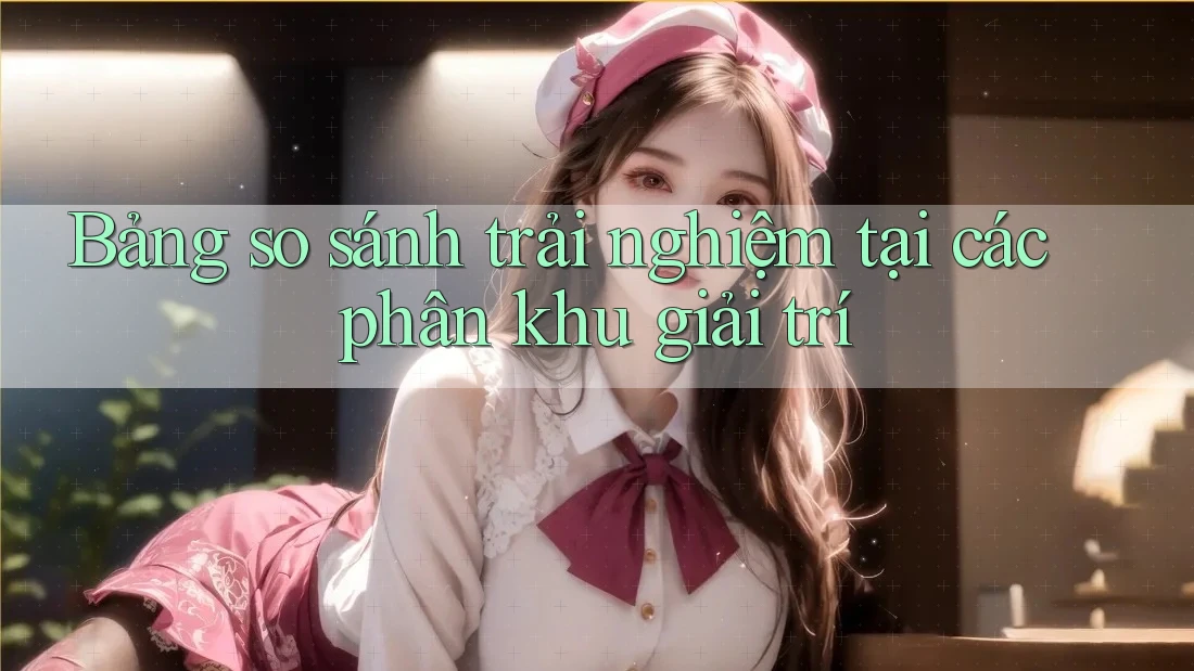 Bảng so sánh trải nghiệm tại các phân khu giải trí Bảng so sánh trải nghiệm tại các phân khu giải trí