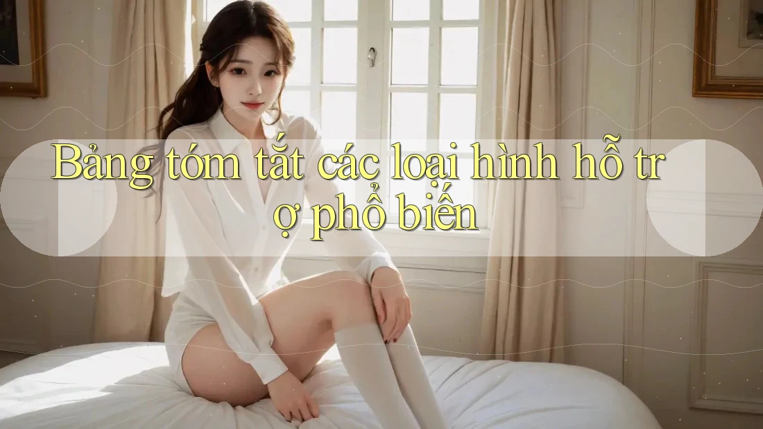 Bảng tóm tắt các loại hình hỗ trợ phổ biến