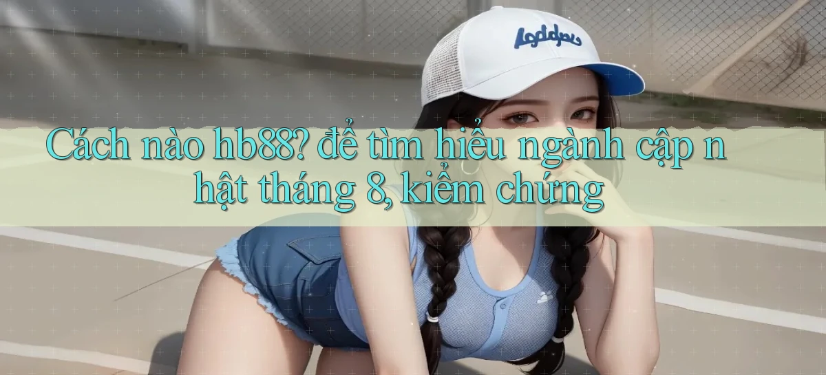 Cách nào hb88 để tìm hiểu ngành cập nhật tháng 8, kiểm chứng