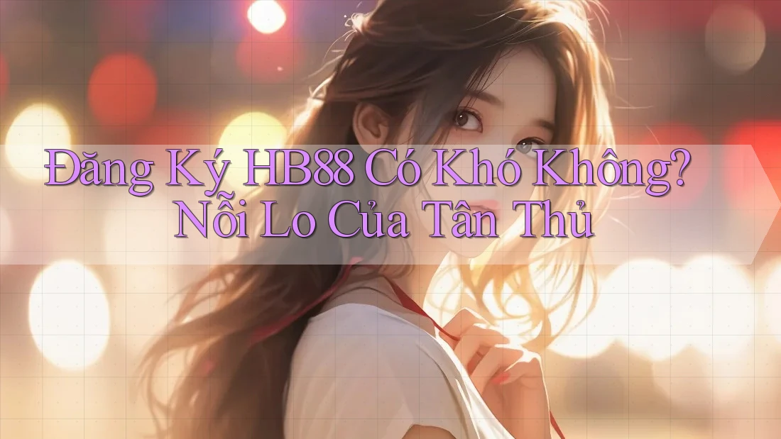 Đăng Ký HB88 Có Khó Không? Nỗi Lo Của Tân Thủ Đăng Ký HB88 Có Khó Không? Nỗi Lo Của Tân Thủ
