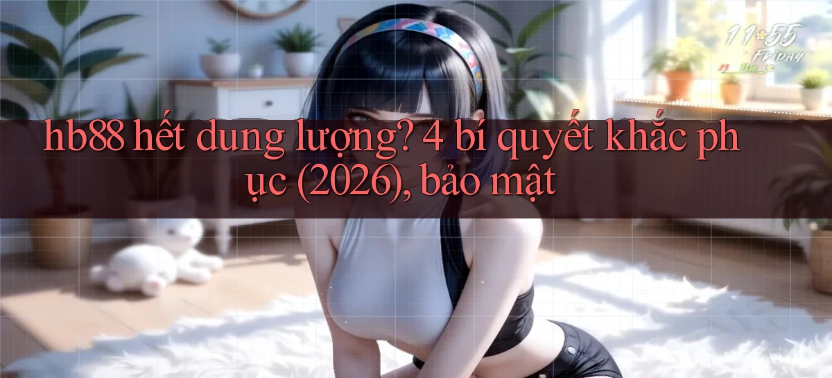 hb88 hết dung lượng 4 bí quyết khắc phục (2026), bảo mật