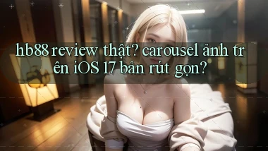hb88 review thật carousel ảnh trên iOS 17 bản rút gọn