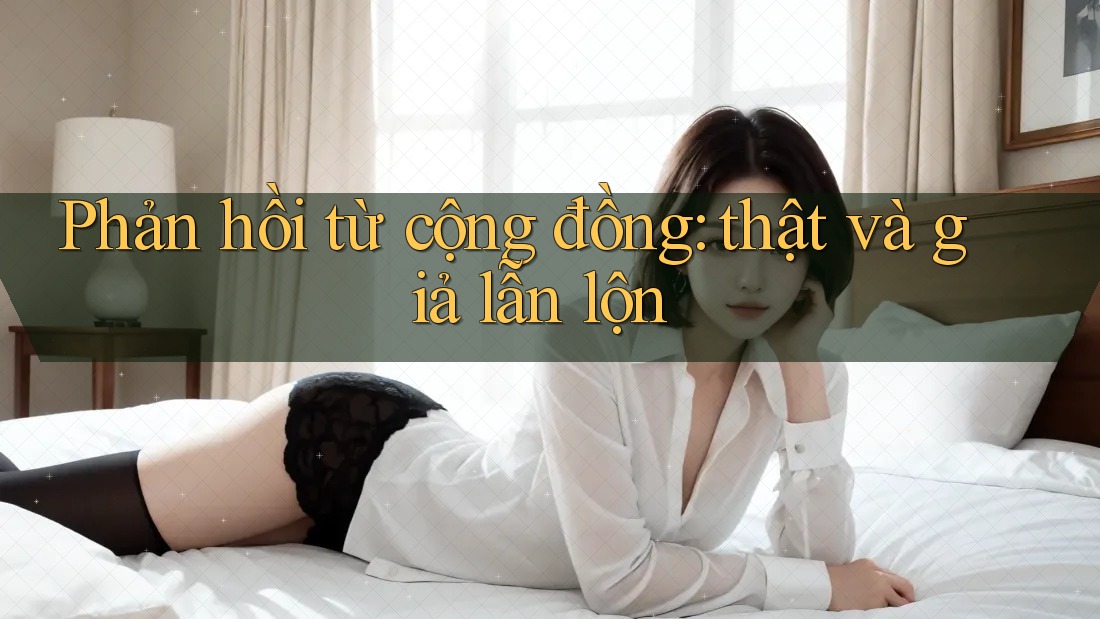 Phản hồi từ cộng đồng: thật và giả lẫn lộn Phản hồi từ cộng đồng: thật và giả lẫn lộn