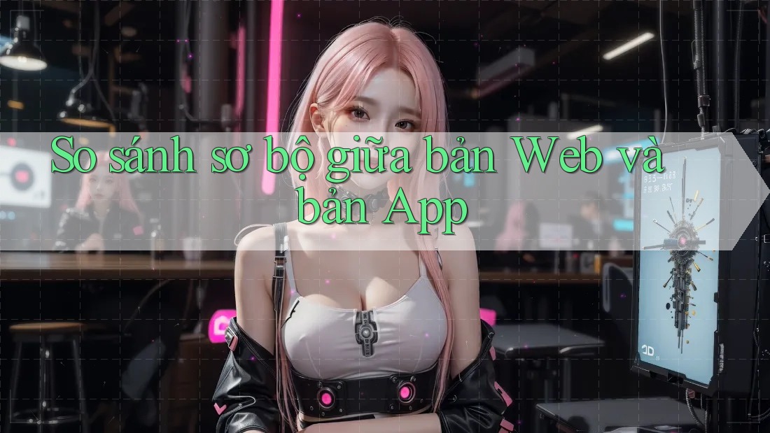 So sánh sơ bộ giữa bản Web và bản App So sánh sơ bộ giữa bản Web và bản App