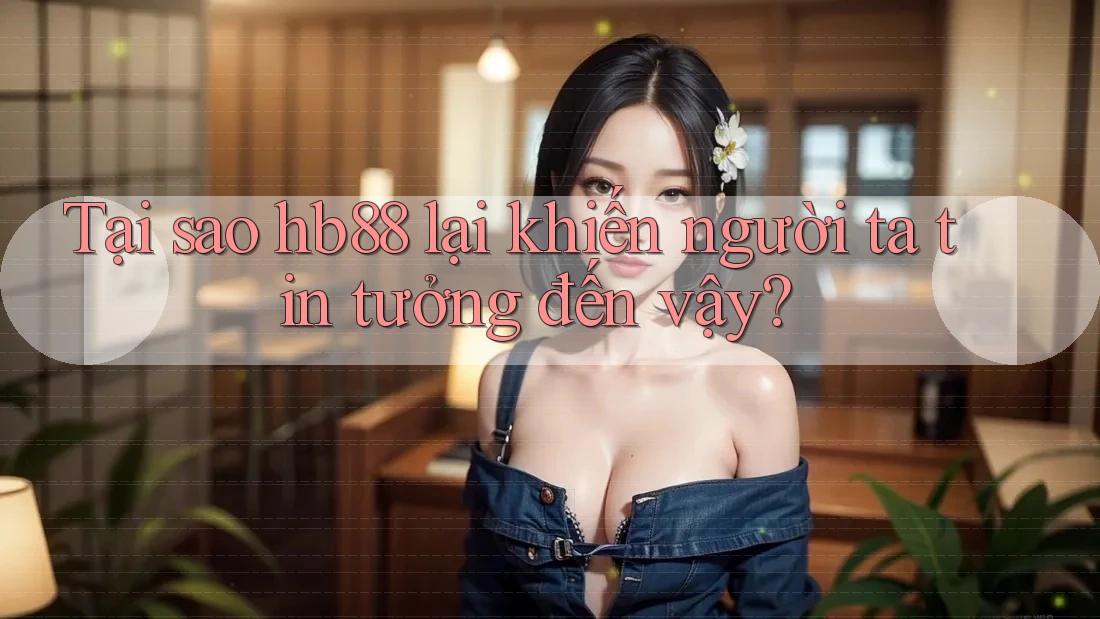Tại sao hb88 lại khiến người ta tin tưởng đến vậy?