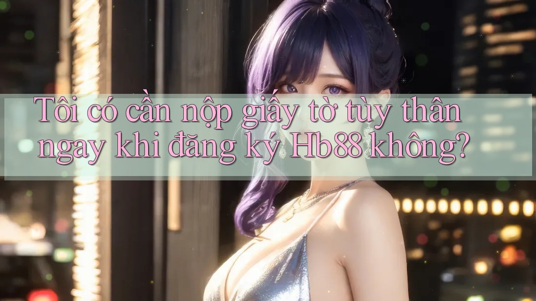 Tôi có cần nộp giấy tờ tùy thân ngay khi đăng ký Hb88 không? Tôi có cần nộp giấy tờ tùy thân ngay khi đăng ký Hb88 không?